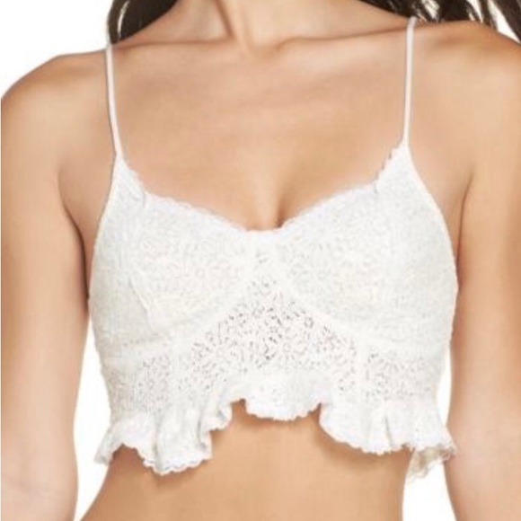 Free People Other - Free People Fleur de Crop Camisole Ivory Size M